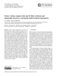 Glacier volume response time and its links to climate
