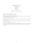 STAT303 Sec 508-510 Fall 2008 Exam #2 Form A