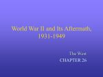 World War II and Its Aftermath, 1931-1949