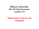 Introduction to Fluid Mechanics - Pharos University in Alexandria