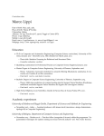 Marco Lippi: Curriculum Vitae - Pagina del Personale Unimore