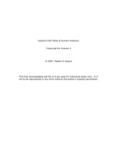 Acland`s DVD Atlas of Human Anatomy Transcript for Volume 4