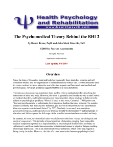 The Psychomedical Theory Behind the BHI 2