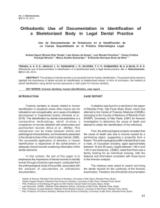 Orthodontic Use of Documentation in Identification of a Skeletonized