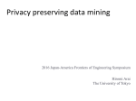 Privacy preserving data mining