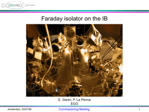 Faraday isolation