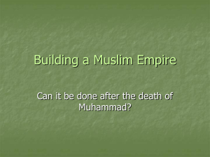 Building a Muslim Empire - Eaton Community Schools