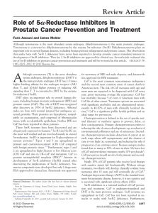 Role of 5α-reductase inhibitors in prostate cancer prevention and