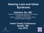 Hearing Loss and Usher Syndrome