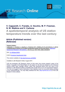 A spatiotemporal analysis of US station temperature trends over the