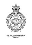 The Rifles` Chronology 1685-2012