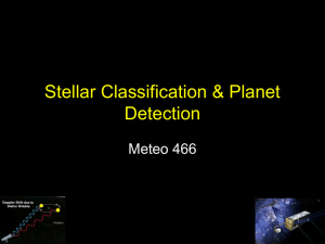 Lecture 19 – Detection of Extrasolar Planets
