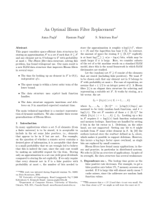 An Optimal Bloom Filter Replacement