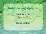 Nutrition and Myositis - The Myositis Association
