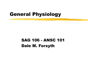General Physiology