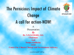 Possible impact of climate change on India