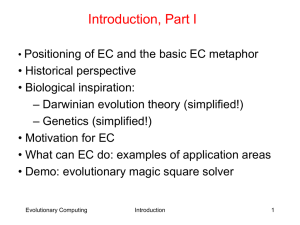 Evolutionary computing