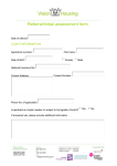 Referral/initial assessment form