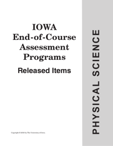 Print-ready released items - Iowa Testing Programs