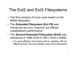 The Ext2 and Ext3 Filesystems