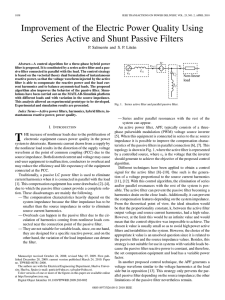 Improvement of the Electric Power Quality Using Series Active and