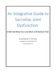 An Integrative Guide to Sacroiliac Joint Dysfunction