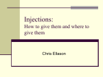 Injections: How to give them and where to give