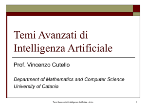 Temi Avanzati di Intelligenza Artificiale