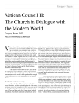 Vatican Council II: The Church in Dialogue with the Modern World