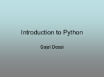 Introduction to Python