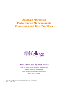 Strategic Marketing Performance Management