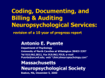 Coding, documenting, and billing and auditing neuropsychological