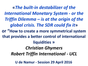 Chapter 6 The International Monetary System