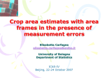 Crop area estimates with area frames in the presence of