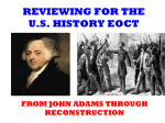 reviewing for the us history eoct