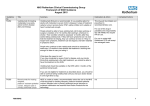Guideline - Rotherham CCG