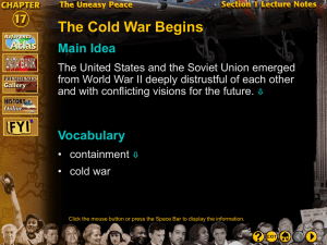 cold war overview