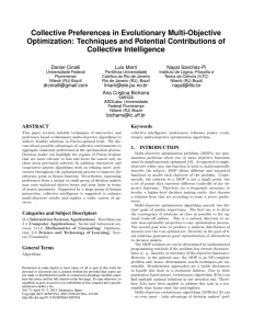 Collective Preferences in Evolutionary Multi - ADDLabs