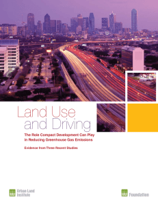 Land Use and Driving - Urban Land Institute