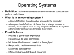 cs459 - Operating Systems: Introduction
