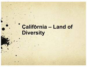 California – Land of Diversity