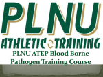 PLNU ATEP Blood Borne Pathogen Training Course