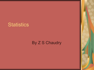 Statistics - Croydon VTS