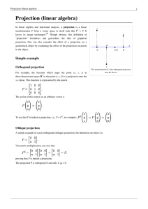 Projection (linear algebra)