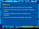 Understanding Populations Section 2 Predation