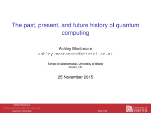 history of quantum computing