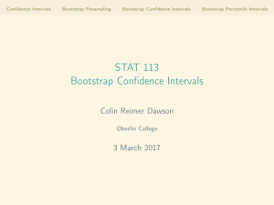 Bootstrap Confidence Intervals