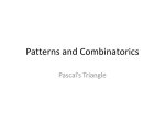 Patterns and Combinatorics