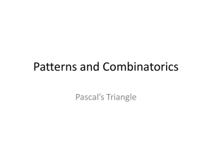 Patterns and Combinatorics