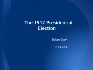 The 1912 Presidential Election